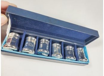 6 Salt And Pepper Shakers In Gift Box (New Old Stock)