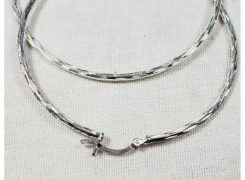 Large 2 Inch Sterling Silver Hoop Earrings