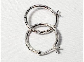 Sterling Silver Classic Hoop Earrings