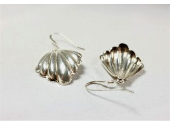 Silver Fan Earrings