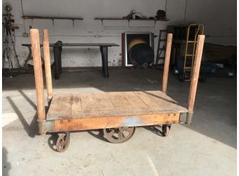 Vintage Large Nutting Factory Cart