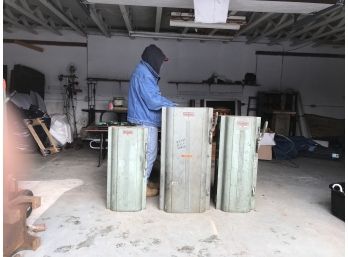 3 Vintage Electrical Breaker Boxes Old Factory