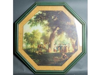 Wall Decor Octagonal Vintage Print