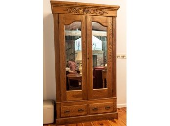 Antique Oak Armoire