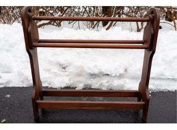 Vintage Wooden Quilt Stand