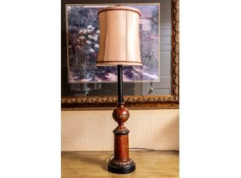 Red & Black Table Lamp