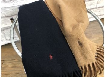 2 Polo Scarves, One Cashmere, One Lambswool