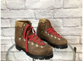 Vintage Hiking Boots, Men's, Made In Italy - Sz 9