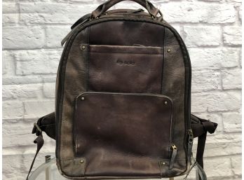 Solo Leather Backpack - Worn And Weathered Perfectly - Fits Laptop And All Modern Gear