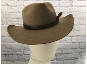 Akubra Pure Felt Hat, Lighter Color, No Size Marked