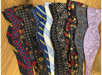 Bow Ties - Set 4 - The Blue Hues, Assorted Designers, Excellent Condition