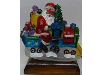 Old World Christmas Santa On Locomotive Light-1989