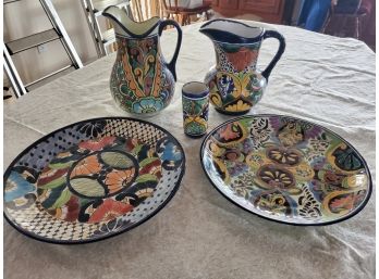 Mexican Talavera 5 Pc. Pottery