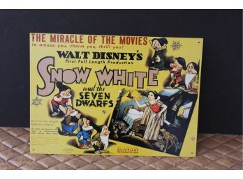 Snow White Aluminum Tin Poster