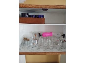 Assorted Glassware, Barware & Mugs