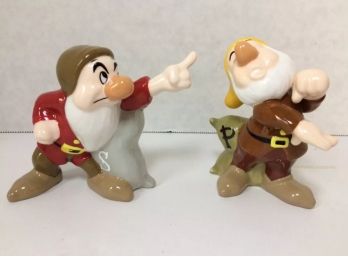 Disney Grumpy And Sneezy Salt And Pepper Set