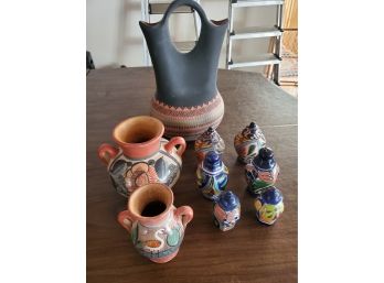 Mexican And Navajo Pottery