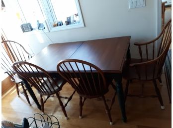 Kitchen Table And Ethan Allen Chairs