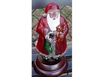 Old World Christmas Santa With Stocking Light-1991