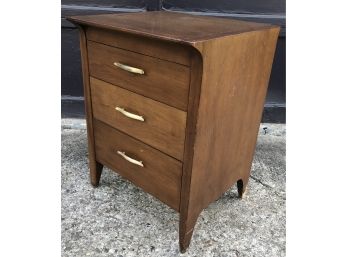 MID CENTURY MODERN Walnut Nightstand By DREXEL PROFILE