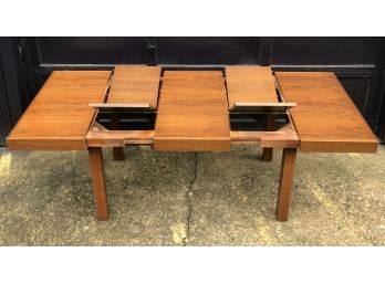 Rare GEORGE NELSON For HERMAN MILLER Walnut MID CENTURY MODERN Dining Table With Butterfly Leaves