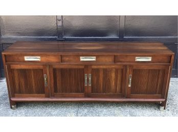 MID CENTURY MODERN Solid Cherry Credenza By WILLETT