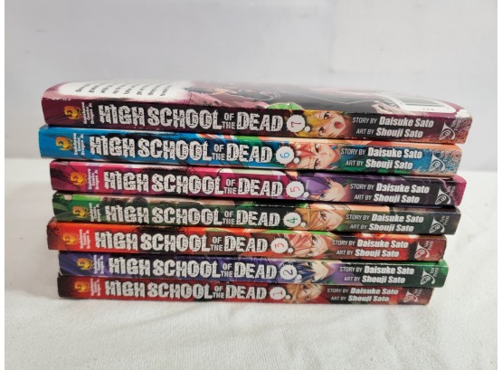 Japanese Manga Comic Books .Hack//Another Birth Vol 1-4 & High School Of The Dead Vol 1-7