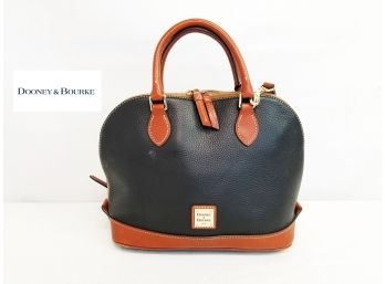 Dooney & Bourke Pebble Grain Leather Zip Shoulder Handbag