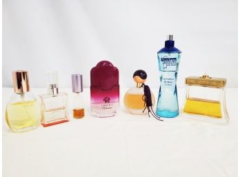 Assortment Of Ladies Partially Full Perfume Bottles