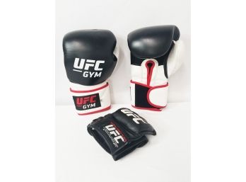 Pair Of UFC Gym 16oz Boxing Gloves & UFC Official Fighting Gloves