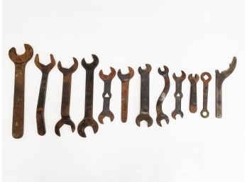 Mixed Lot Of Vintage Open-Ended Wrenches: Crown, J.H. Williams & Co.,