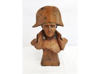 Vintage Napoleon Bonaparte Bust Sculpture (Plaster With Copper Leaf Coating)