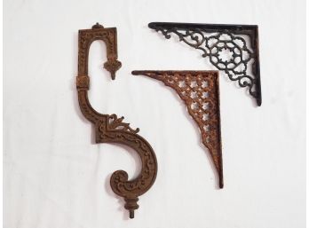 Vintage Grouping Of Architectural Metal Brackets