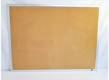 Quartet Satin Aluminum Framed Cork Board