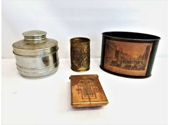 Mixed Lot Of Vintage Art Deco  Metal Pieces