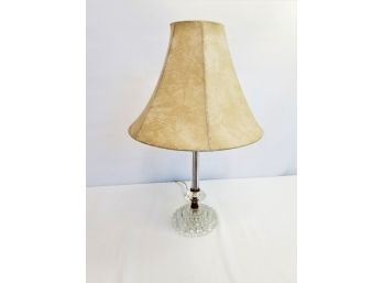 Vintage Crystal Hobnail Table Lamp