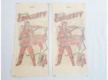 Two Sets Of Four RARE Vintage 1950s Davy Crocket Western TV & Movie Icon Never Used Tattoos!!!