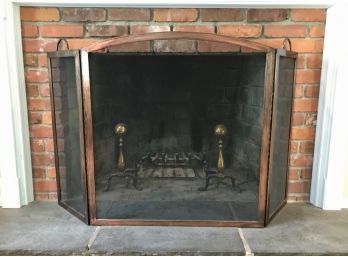 Copper Fireplace Screen