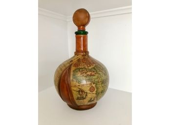 Italian Leather Covered Decanter