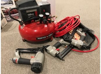 Porter And Cable Compressor And Nail Guns