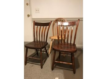 Vintage Handmade Spindle Back Chairs And More