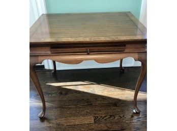 Vintage Accent Table With Pull Out Tray