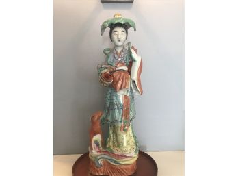 Vintage Japanese Geisha Doll Statue