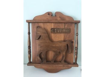 Wooden Horse Wall Plaque