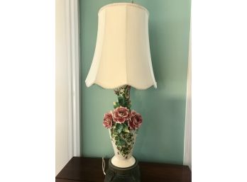 Ornate Vintage Porcelain Lamp