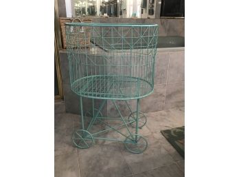 Rolling Metal Laundry Basket