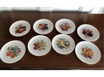 8  Vintage Bavaria Winterling Roslau Orchard Fruit Salad/dessert Plates W.German