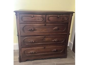 Beautifully Detailed Antique Chest Of Drawers