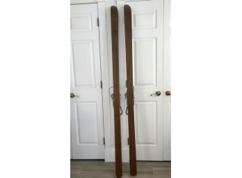 Pair Of Antique Skis