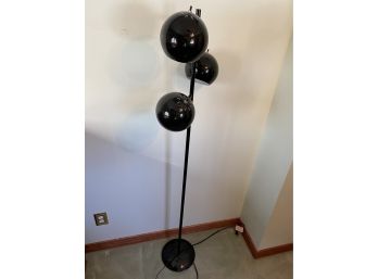 Black 3 Globe Floor Lamp